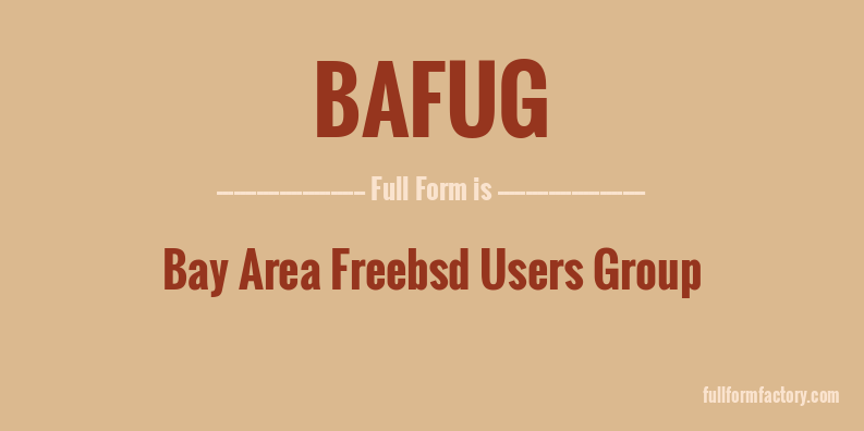 bafug-full-form