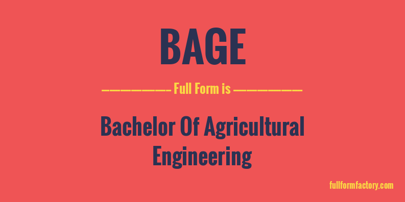 bage-full-form