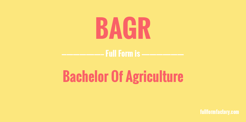 bagr-full-form