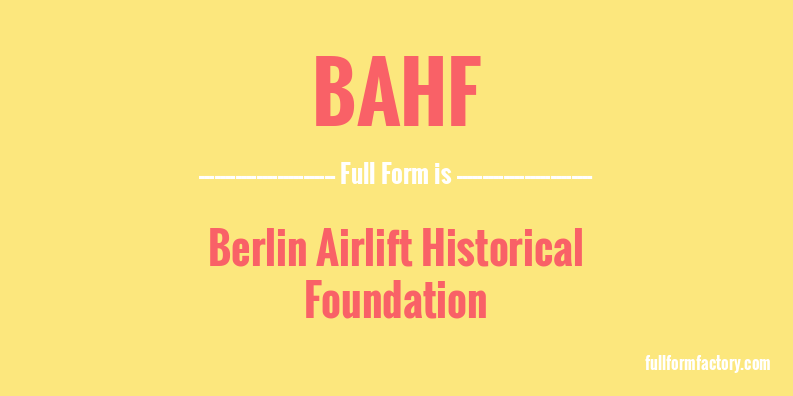 bahf-full-form