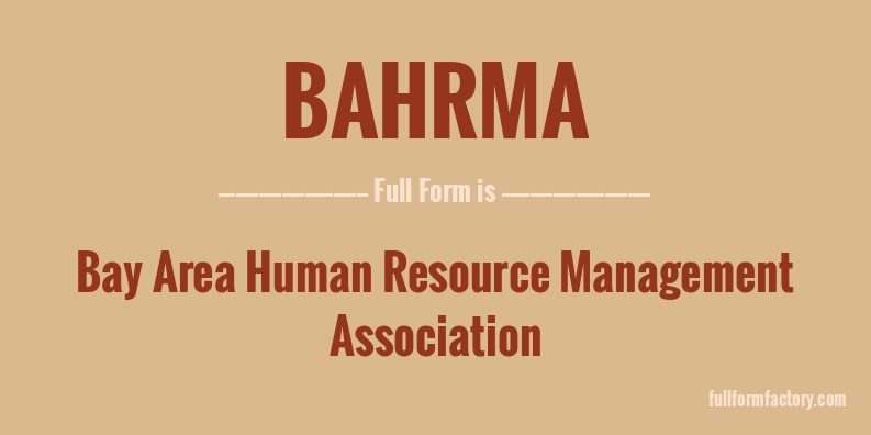 bahrma-full-form