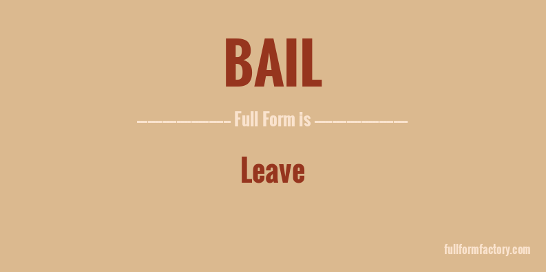 bail-full-form