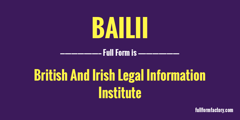 bailii-full-form