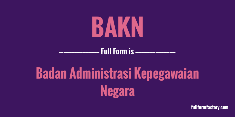 bakn-full-form
