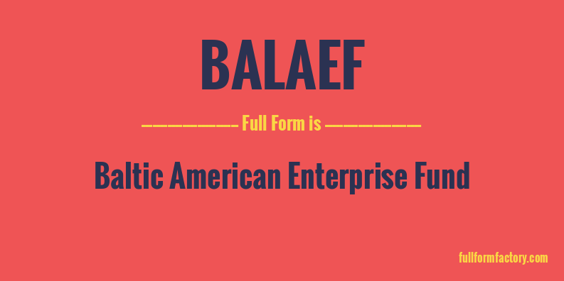 balaef-full-form
