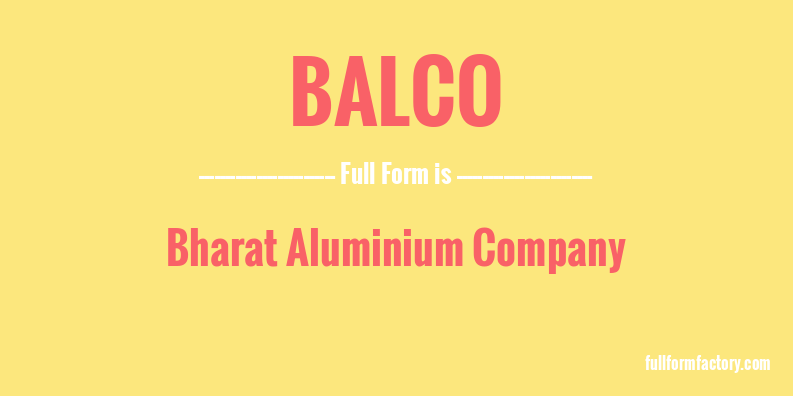balco-full-form