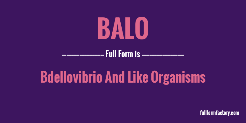 balo-full-form