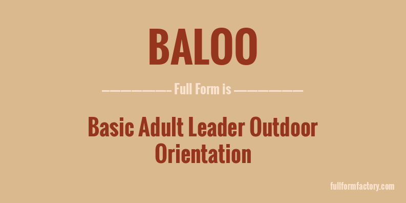 baloo-full-form