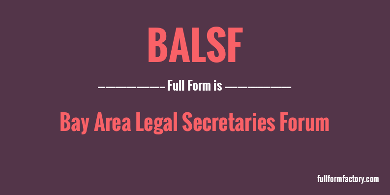 balsf-full-form