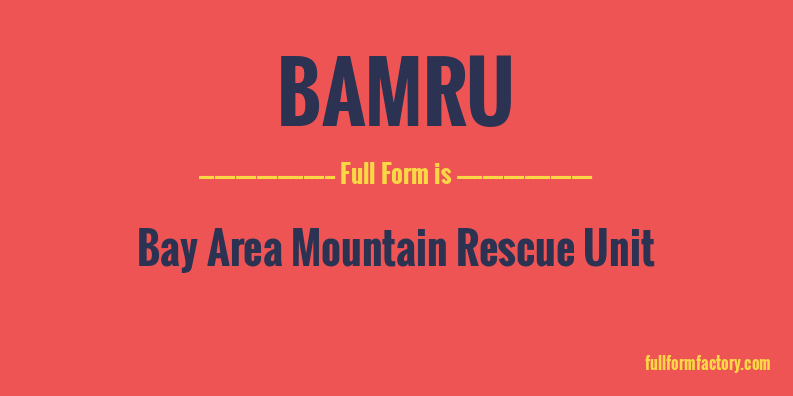 bamru-full-form