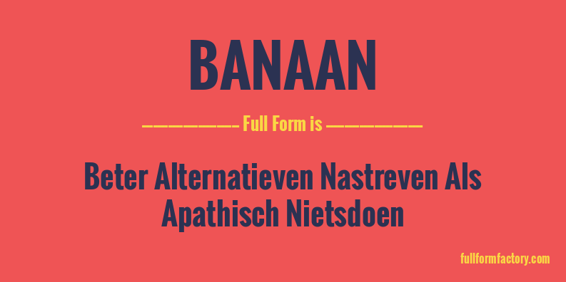 banaan-full-form