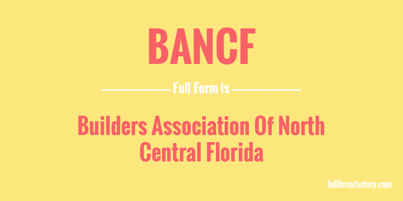 bancf-full-form