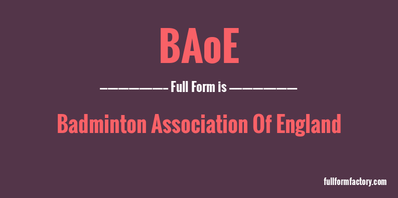 baoe-full-form