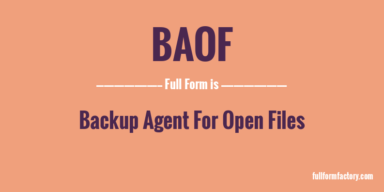 baof-full-form