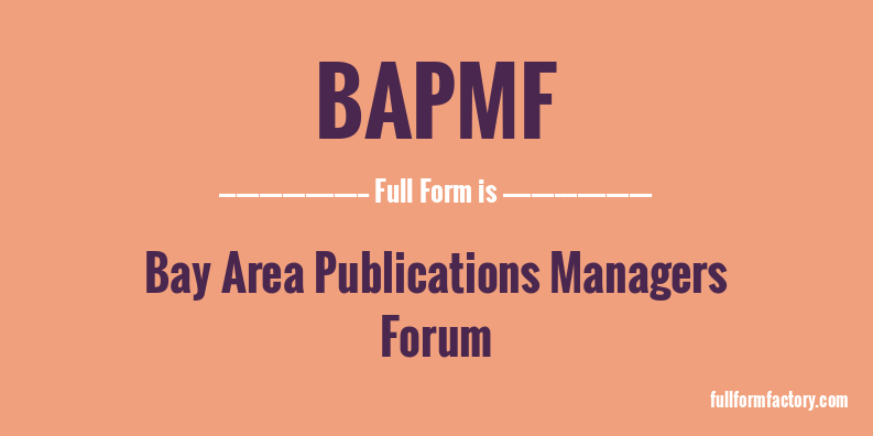 bapmf-full-form