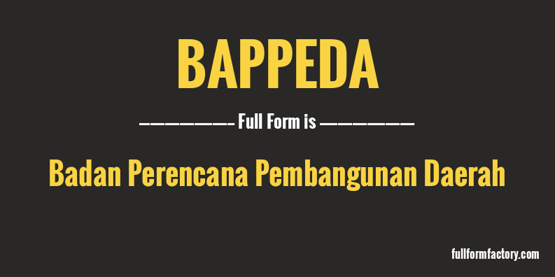 bappeda-full-form