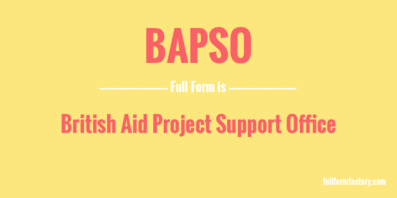 bapso-full-form