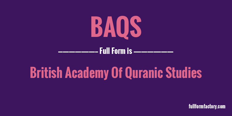 baqs-full-form