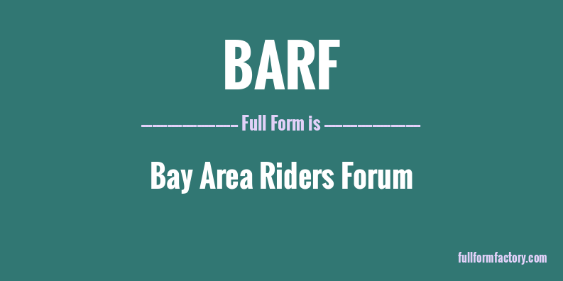 barf-full-form