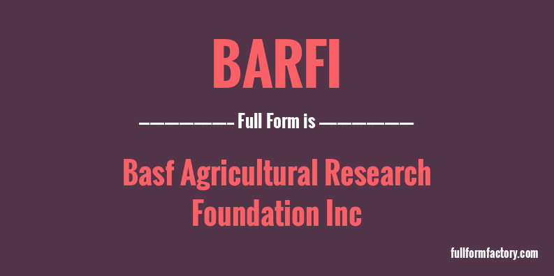 barfi-full-form