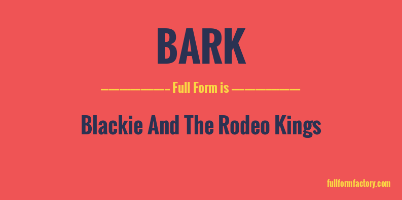 bark-full-form