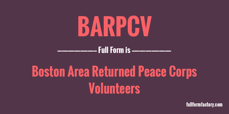 barpcv-full-form