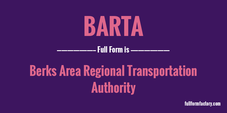 barta-full-form