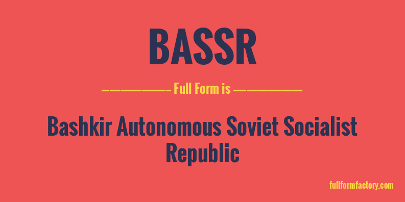 bassr-full-form