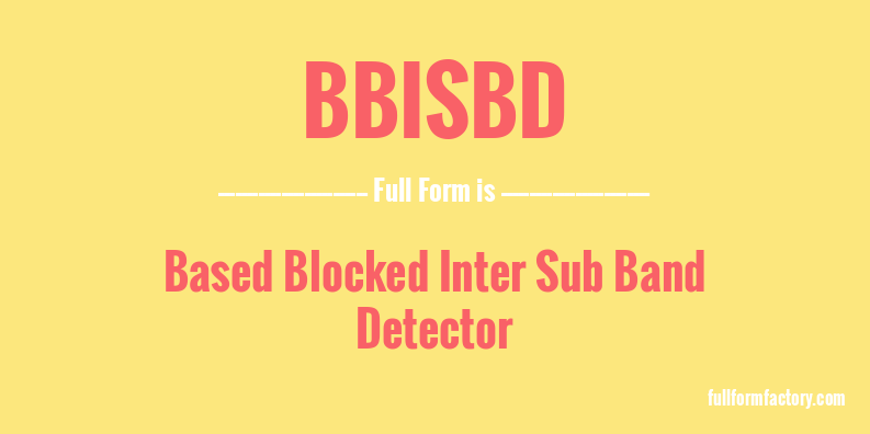 bbisbd-full-form