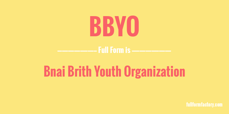 bbyo-full-form
