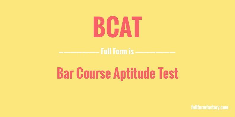 bcat-full-form