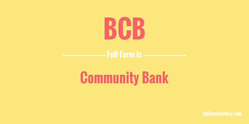 bcb-full-form