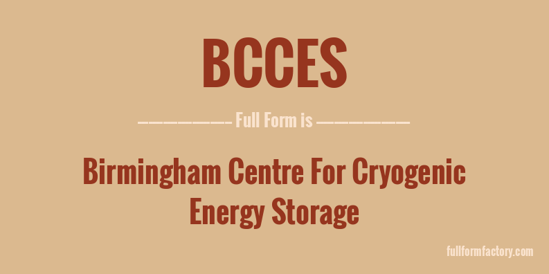 bcces-full-form