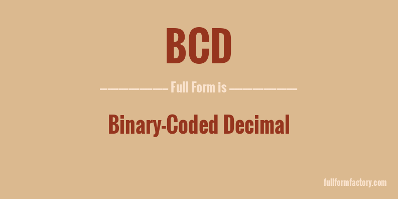 bcd-full-form