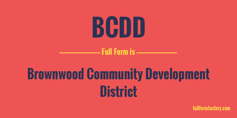bcdd-full-form