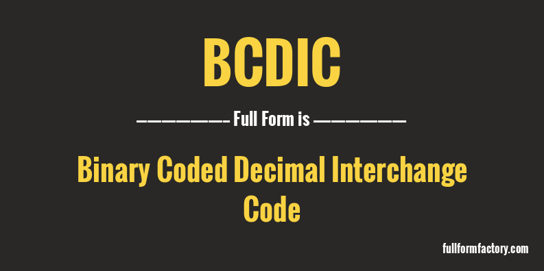 bcdic-full-form