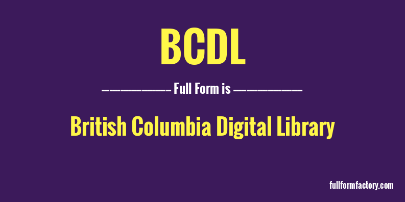 bcdl-full-form