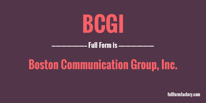 bcgi-full-form