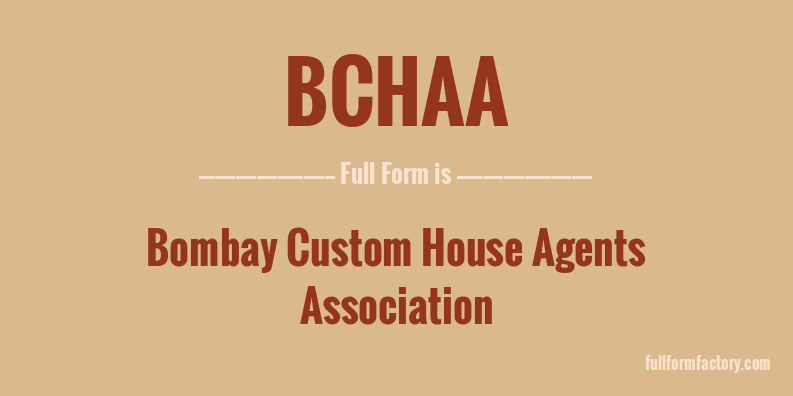 bchaa-full-form