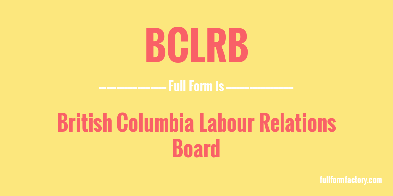 bclrb-full-form