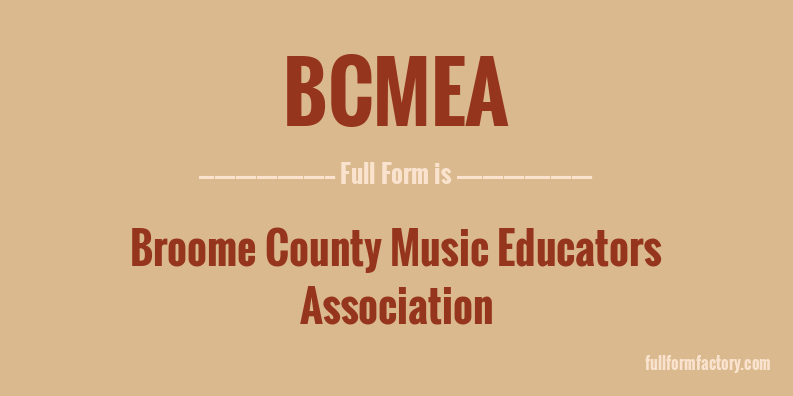 bcmea-full-form
