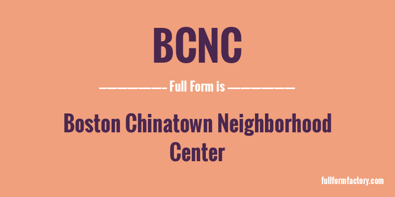 bcnc-full-form