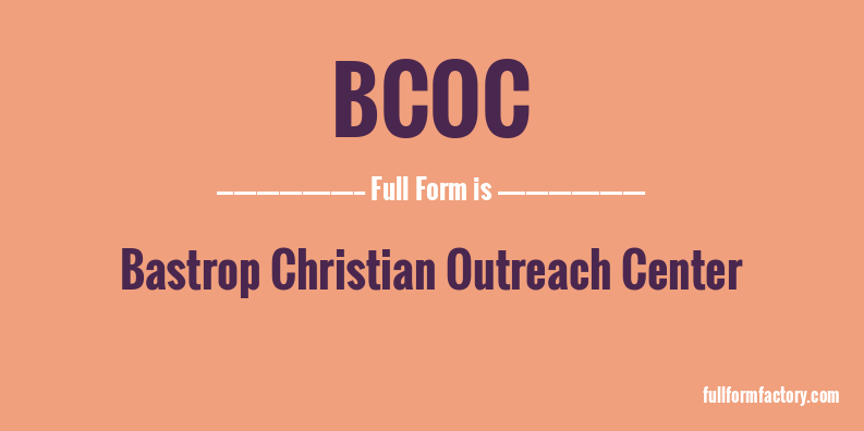 bcoc-full-form