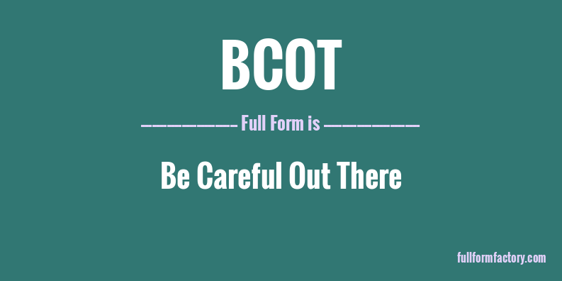 bcot-full-form