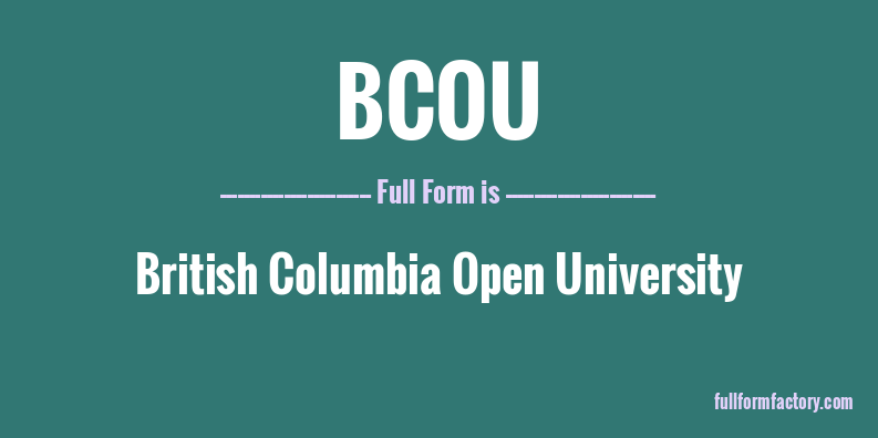 bcou-full-form