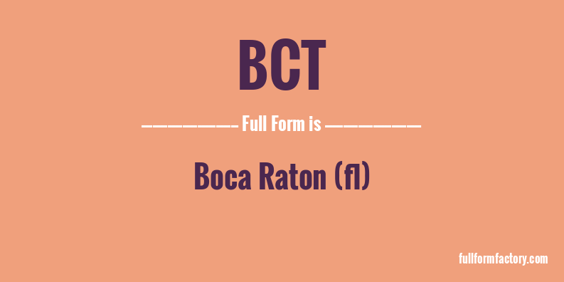 bct-full-form
