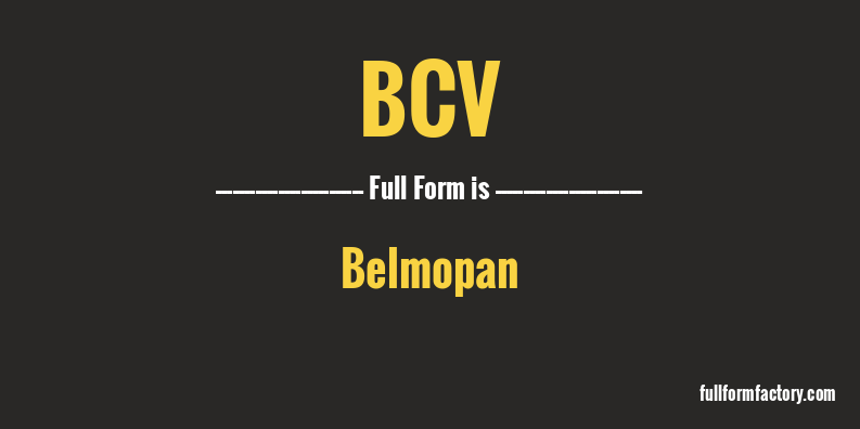 bcv-full-form