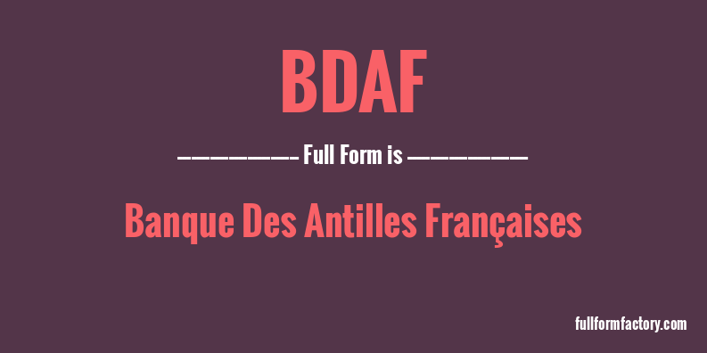 bdaf-full-form