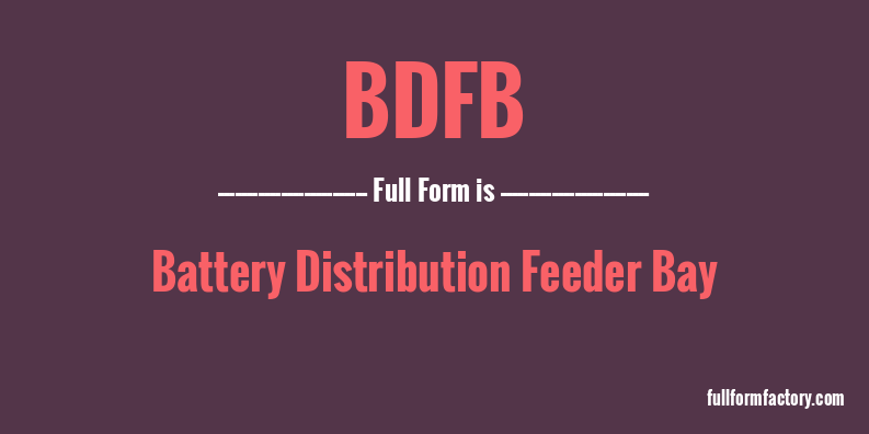 bdfb-full-form
