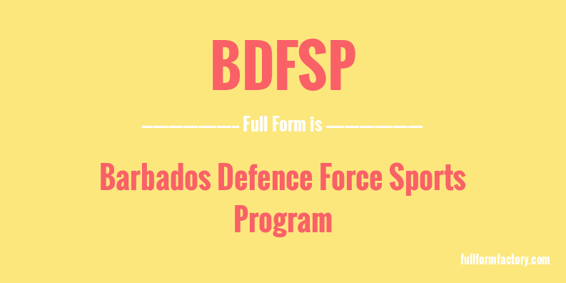 bdfsp-full-form